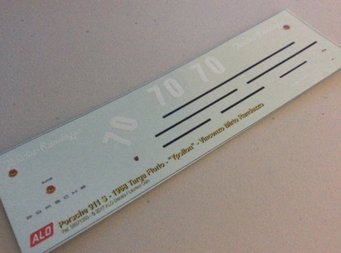 1968 TARGA FLORIO # 70 PORSCHE 911 "YPSILON" (ARMANDO FLORIDIA)/VINCENZO MIRTO RANDAZZO 1:43 DECALS