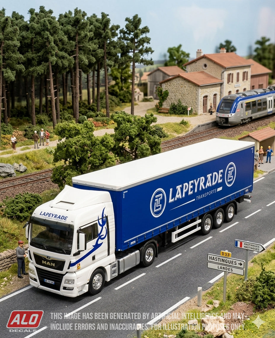 2020's SEMI-TRAILER DECORATION "LAPEYRADE" 1:87 DECALS