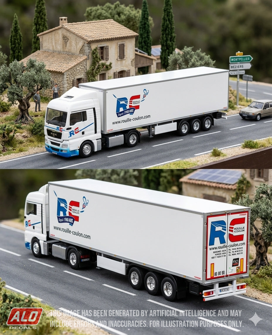 2020 SEMI-TRAILER DECORATION "ROUILLÉ & COULON - 60 ANS" 1:87 DECALS