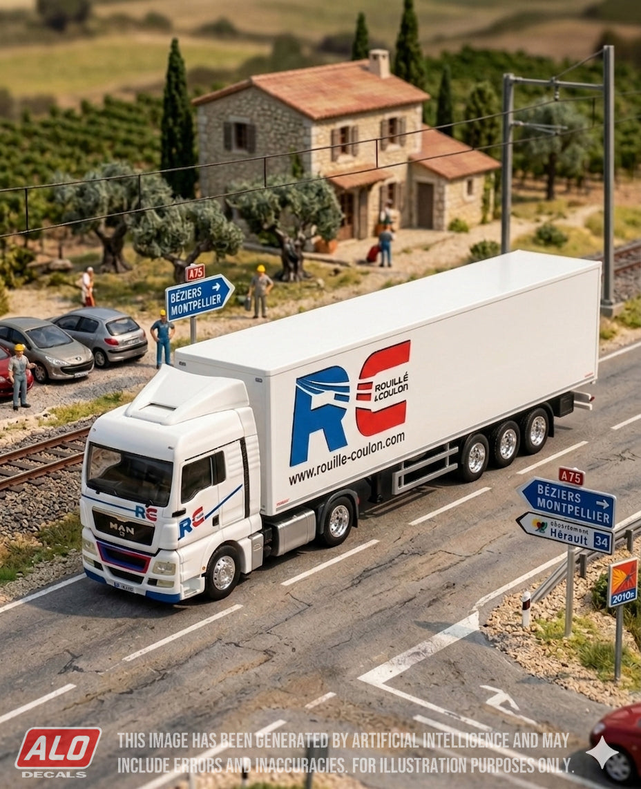 2009-PRESENT SEMI-TRAILER DECORATION "ROUILLÉ & COULON" 1:87 DECALS
