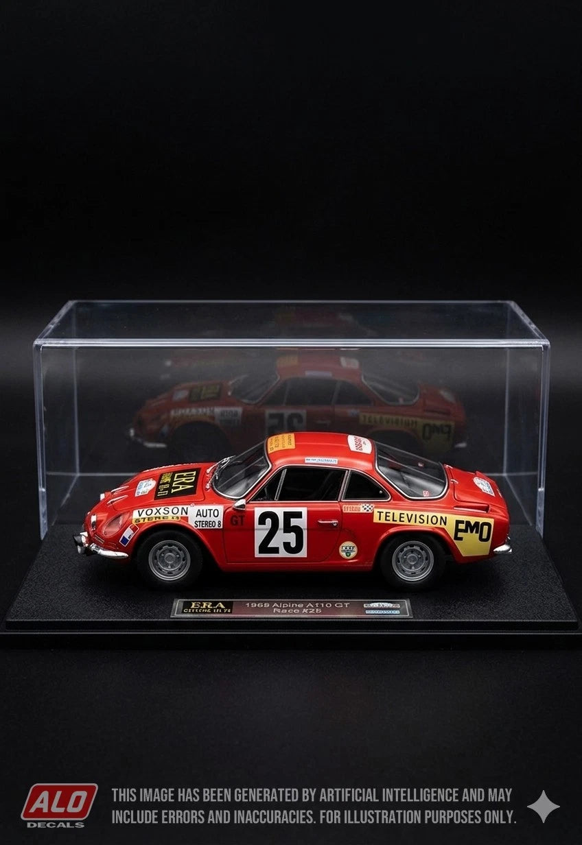 1970 NEIGE ET GLACE #25 ALPINE A110 JEAN MAURIN/MARC GENTIL 1:43 DECALS