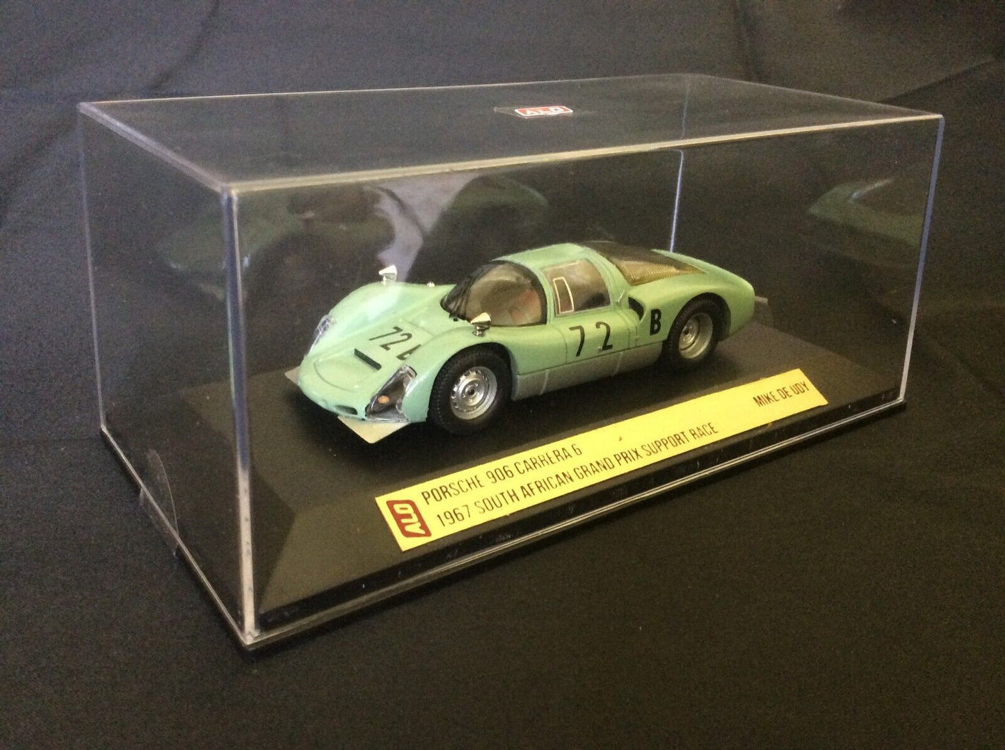 1967 SOUTH AFRICAN GP, KYALAMI ALO 1:43 PORSCHE 906 CARRERA 6 MIKE DE UDY