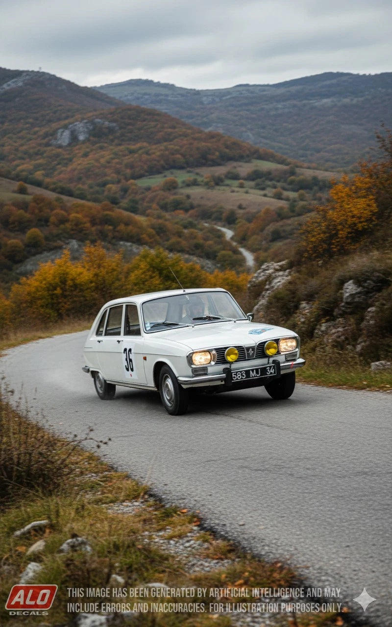 1966 CRITERIUM DES CEVENNES #36 RENAULT 16 ANTOINE TORTAROLO/FRANCIS CABANNE 1:43 DECALS