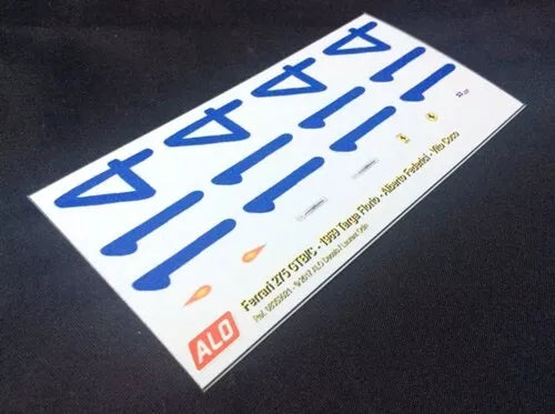 1969 TARGA FLORIO #114 FERRARI 275 GTB ALBERTO FEDERICO/VITO COCO 1:18 DECALS