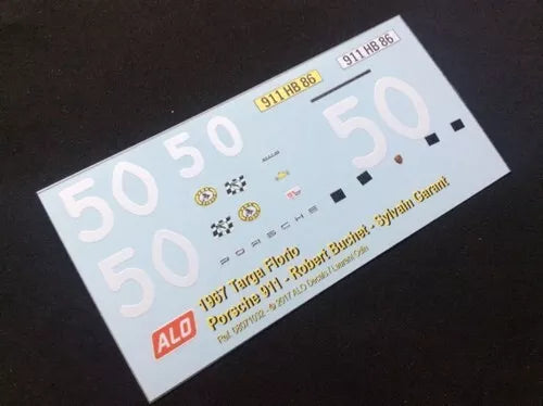 1967 TARGA FLORIO #50 PORSCHE 911 ROBERT BUCHET/SYLVAIN GARANT 1:24 DECALS