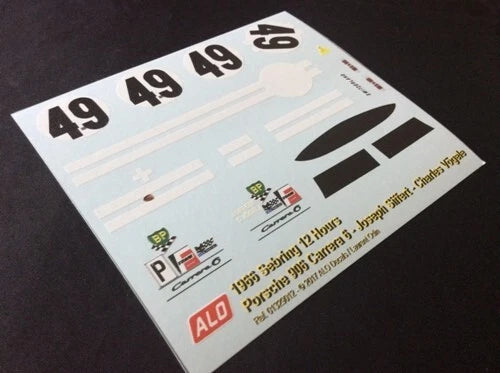 1966 SEBRING 12 HOURS #49 PORSCHE 906 JO SIFFERT/CHARLES VÖGELE 1:43, 1:24 DECALS