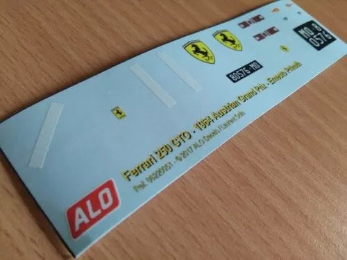 1964 AUSTRIAN GP #1 FERRARI 250 GTO ERNESTO PRINOTH 1:43, 1:18 DECALS