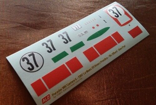 1967 LE MANS 24 HOURS PRACTICE #37 PORSCHE 906 VIC ELFORD/BEN PON 1:43 DECALS