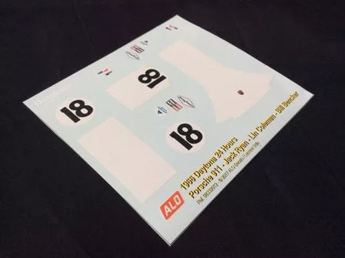 1966 DAYTONA 24 HOURS #18 PORSCHE 911 JACK RYAN/LIN COLEMAN/BILL BENCKER 1:24 DECALS
