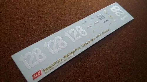 1964 TARGA FLORIO #128 FERRARI 250 GTO EGIDIO NICOLOSI/ABRAMO ZANARDELLI 1:43, 1:24, 1:18 DECALS