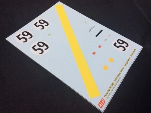 1962 LE MANS 24 HOURS #59 FERRARI 250 GT SWB GEORGES BERGER/ROBERT DARVILLE 1:43, 1:24, 1:18 DECALS