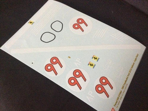 1964 CANDLESTICK PARK SCCA REGIONAL #99 FERRARI 250 GTO/64 AUGIE PABST 1:43, 1:18 DECALS