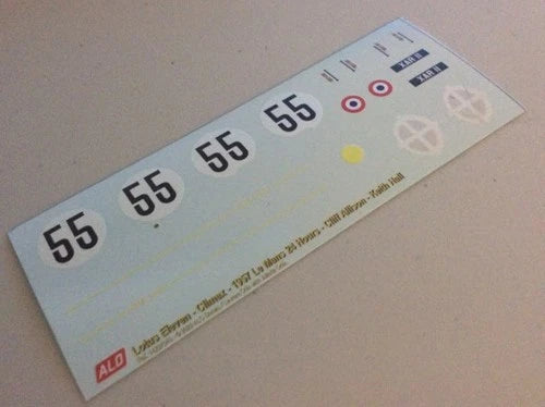 1957 LE MANS 24 HOURS #55 LOTUS XI CLIFF ALLISON/KEITH HALL 1:43 DECALS