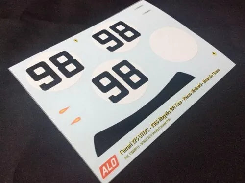 1966 MUGELLO 500 KMS #98 FERRARI 275 GTB RENZO SINIBALDI/MAURIZIO GRANA 1:18 DECALS