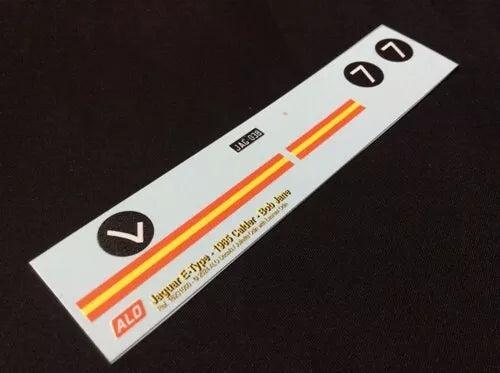 1965 CALDER #7 JAGUAR E-TYPE BOB JANE 1:43 DECALS