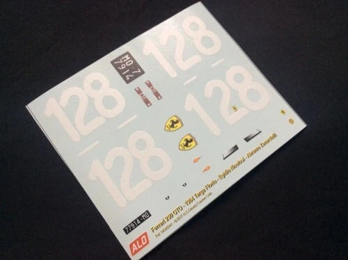 1964 TARGA FLORIO #128 FERRARI 250 GTO EGIDIO NICOLOSI/ABRAMO ZANARDELLI 1:43, 1:24, 1:18 DECALS