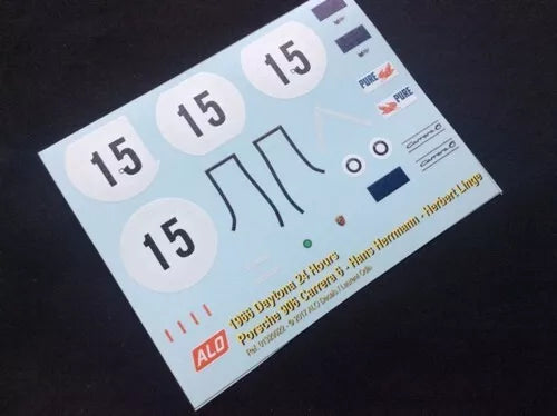 1966 DAYTONA 24 HOURS #15 PORSCHE 906 HANS HERRMANN/HERBERT LINGE 1:24 DECALS