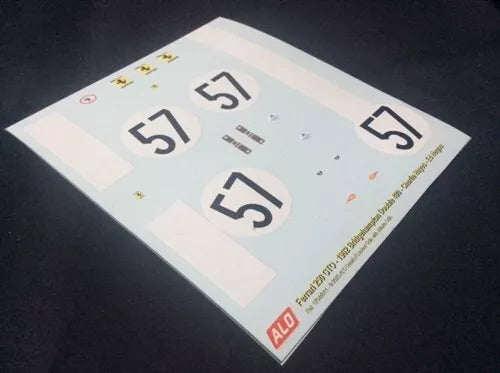 1962 BRIDGEHAMPTON DOUBLE 400 #57 FERRARI 250 GTO CHARLIE HAYES/ED HUGUS 1:43, 1:18 DECALS