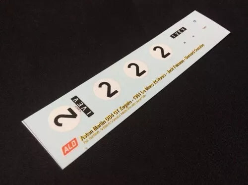 1961 LE MANS 24 HOURS #2 ASTON MARTIN DB4 GTZ JACK FAIRMAN/BERNARD CONSTEN 1:43 DECALS