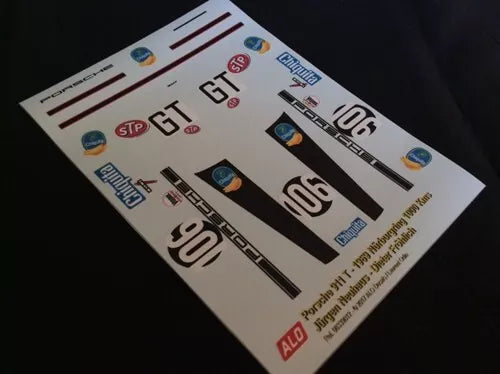 1969 NÜRBURGRING 1000 KMS #106 PORSCHE 911 JÜRGEN NEUHAUS/DIETER FRÖHLICH 1:24 DECALS