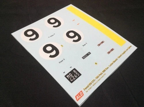 1964 PARIS 1000 KMS #9 FERRARI 250 GTO LUCIEN BIANCHI/GERARD LANGLOIS VON OPHEM 1:43, 1:24, 1:18 DECALS