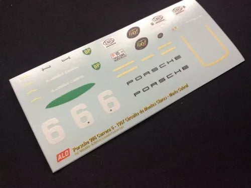 1967 MONTES CLAROS #6 PORSCHE 906 MARIO CABRAL 1:43 DECALS