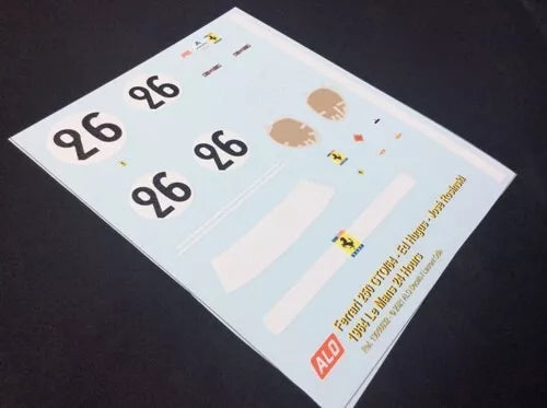 1964 LE MANS 24 HOURS #26 FERRARI 250 GTO/64 ED HUGUS/JOSE ROSINSKI 1:43, 1:24, 1:18 DECALS