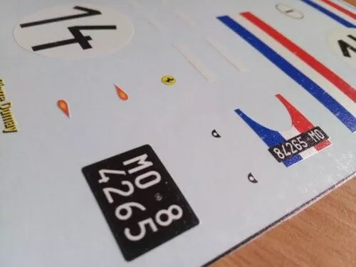 1963 TROPHEE INTERNATIONAL, REIMS #14 FERRARI 250 GTO PIERRE DUMAY 1:43, 1:32, 1:24, 1:18 DECALS