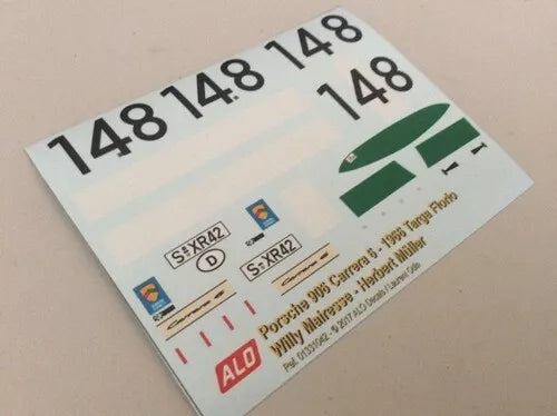 1966 TARGA FLORIO #148 PORSCHE 906 WILLY MAIRESSE/HERBERT MÜLLER 1:43, 1:24 DECALS