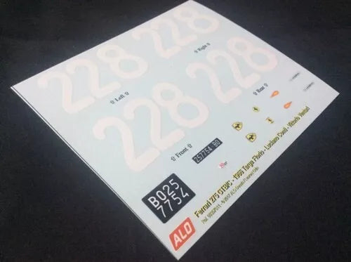 1966 TARGA FLORIO #228 FERRARI 275 GTB LUCIANO CONTI/VITTORIO VENTURI 1:18 DECALS