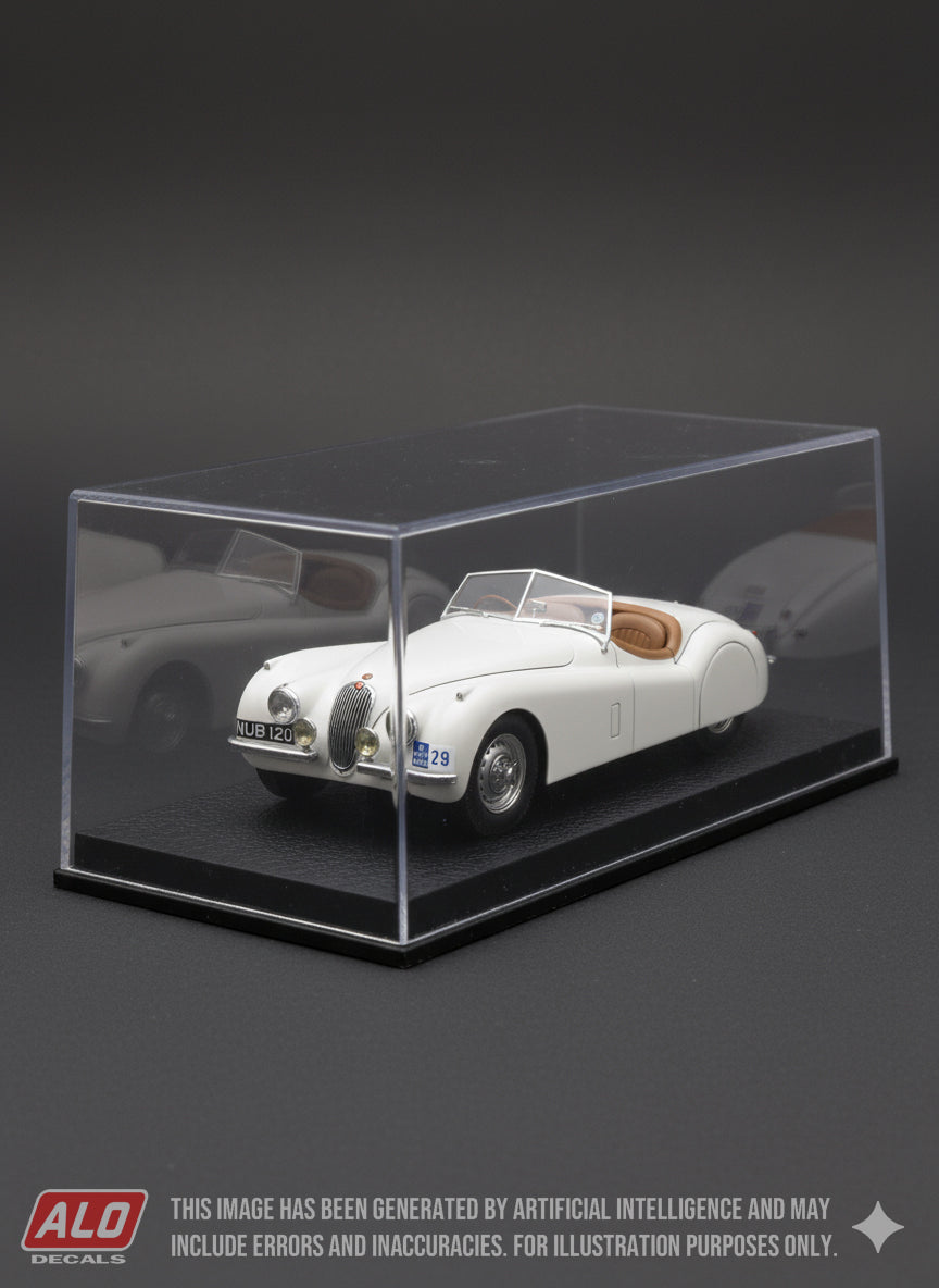 1951 RAC RALLY #29 JAGUAR XK120 IAN APPLEYARD/PATRICIA APPLEYARD 1:43 DECALS