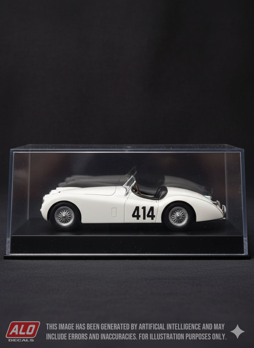 1952 COUPE DES ALPES #414 JAGUAR XK120 IAN APPLEYARD/PATRICIA APPLEYARD 1:43 DECALS