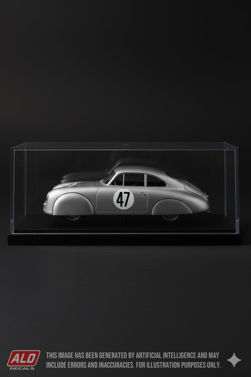1952 LE MANS 24 HOURS #47 PORSCHE 356 EUGENE MARTIN/AUGUSTE LACHAIZE 1:43 DECALS