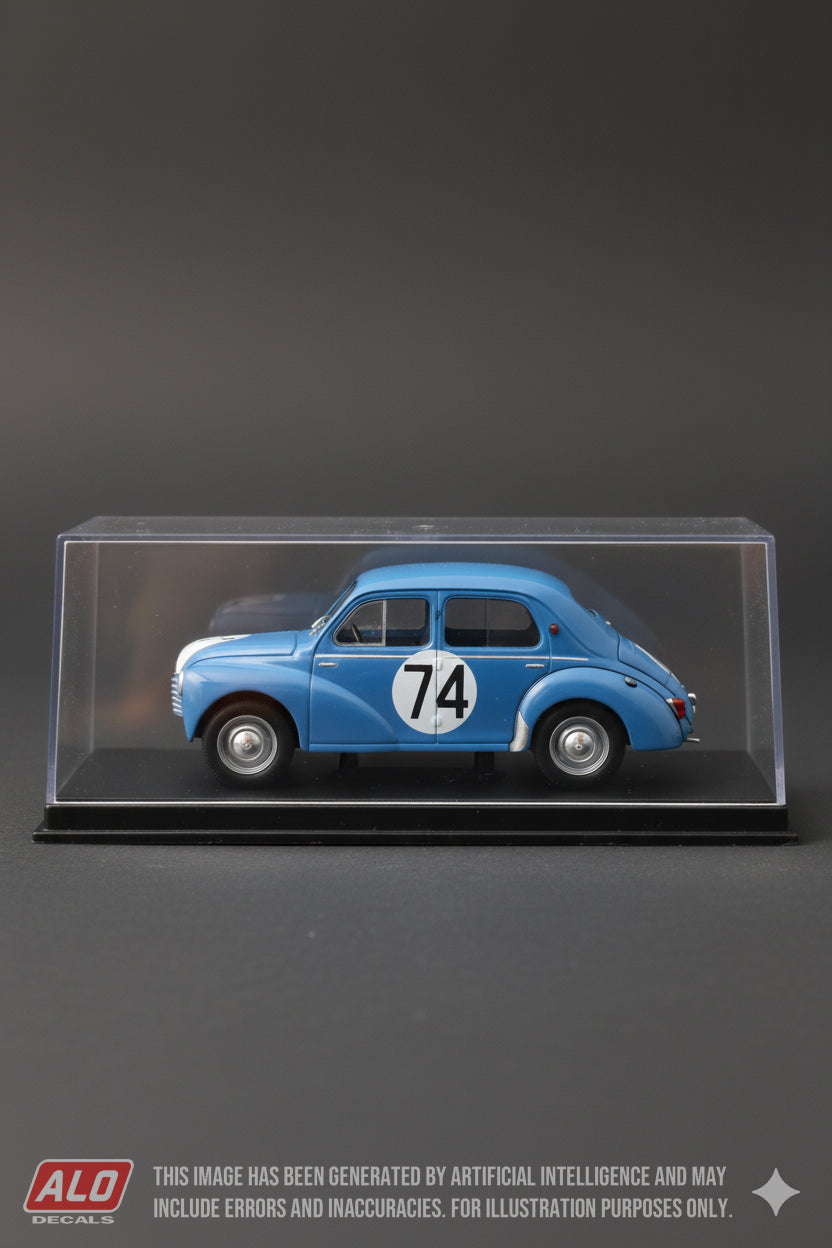 1953 LE MANS 24 HOURS #74 RENAULT 4CV JACQUES FAUCHER/PIERRE LAINE 1:43 DECALS