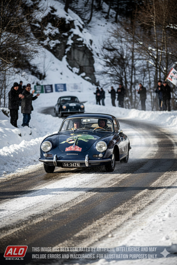 1953 MONTE CARLO RALLY #423 PORSCHE 356 WITTIGO VON EINSIEDEL/FRANZ-EUGEN KESSELSTRATT 1:43 DECALS