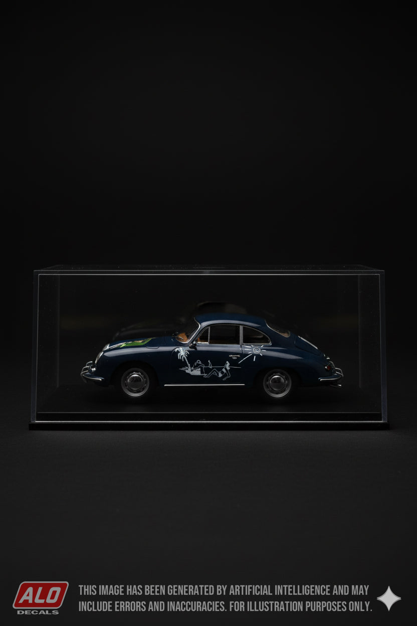 1953 MONTE CARLO RALLY #423 PORSCHE 356 WITTIGO VON EINSIEDEL/FRANZ-EUGEN KESSELSTRATT 1:43 DECALS
