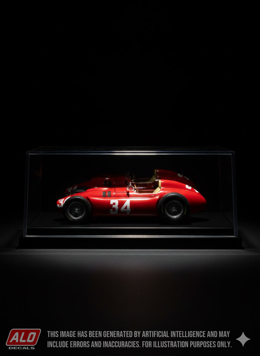 1954 SPANISH GP #34 LANCIA D50 ALBERTO ASCARI 1:43 DECALS