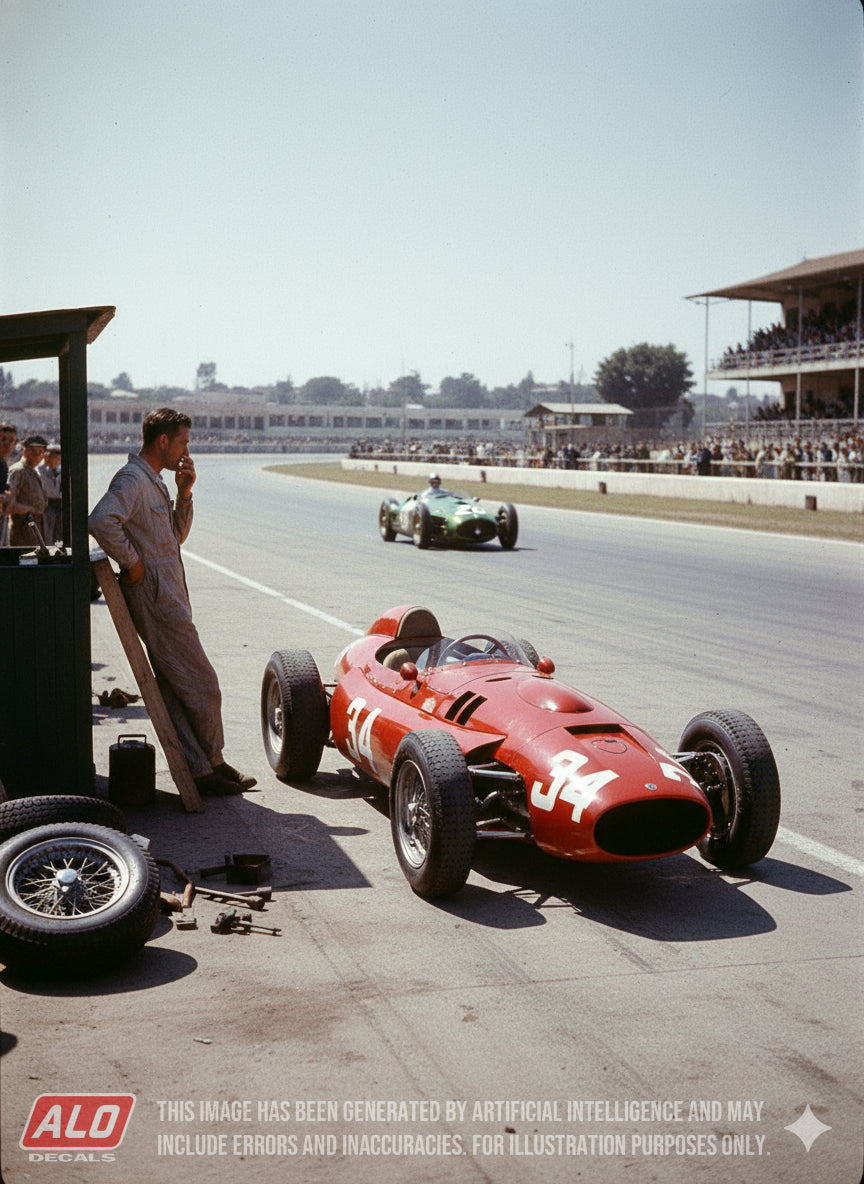 1954 SPANISH GP #34 LANCIA D50 ALBERTO ASCARI 1:43 DECALS