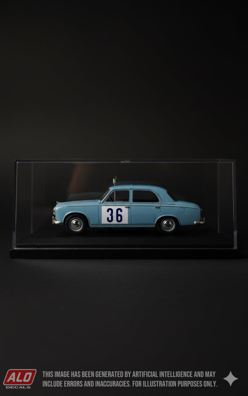 1955 THOUSAND LAKES RALLY #36 PEUGEOT 403 EINO ELO/KAJ NUORTILA 1:43 DECALS