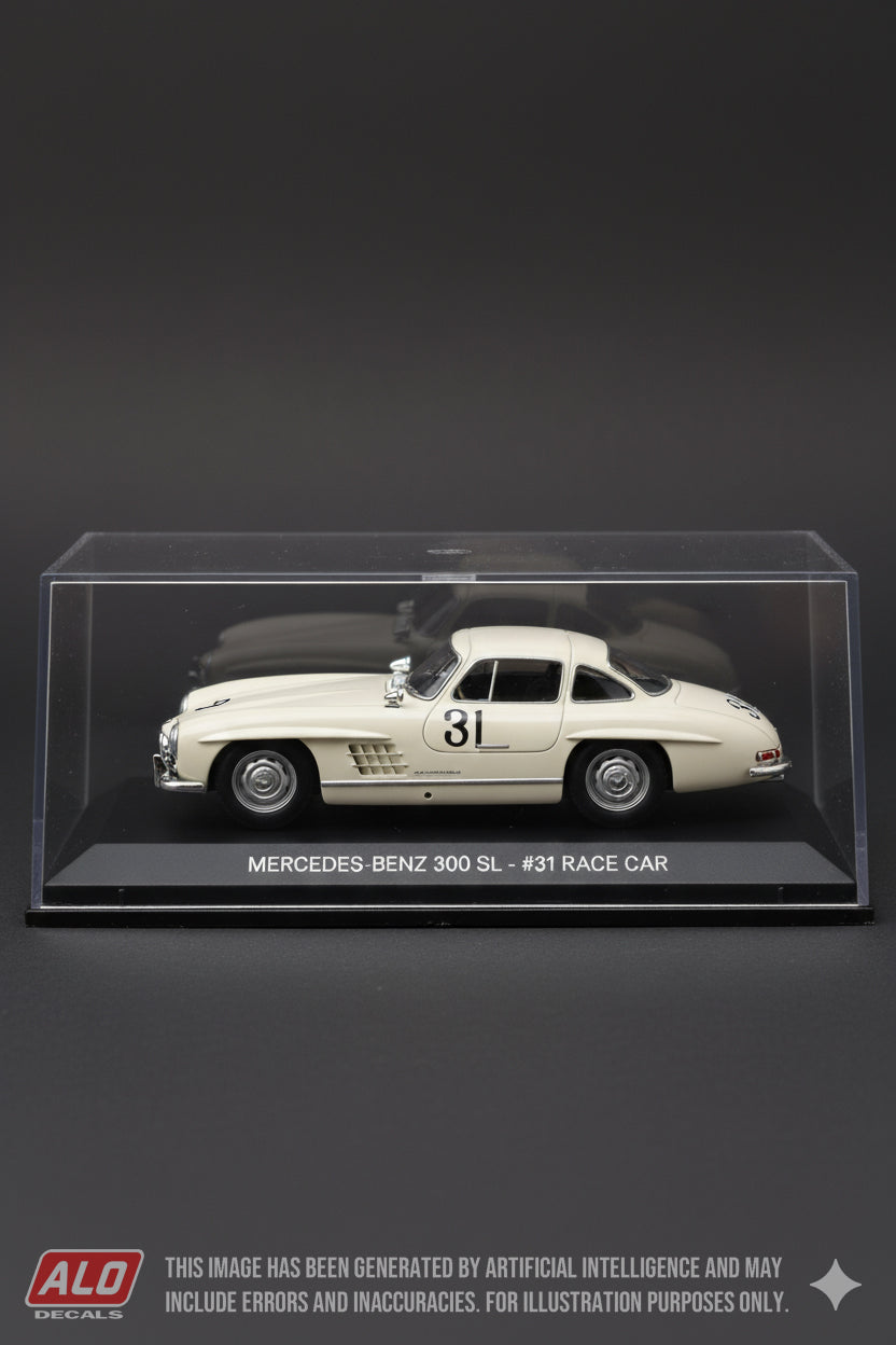 1955 SEBRING 12 HOURS #31 MERCEDES-BENZ 300SL HARRY WOODNORTH/REES MAKINS 1:43 DECALS