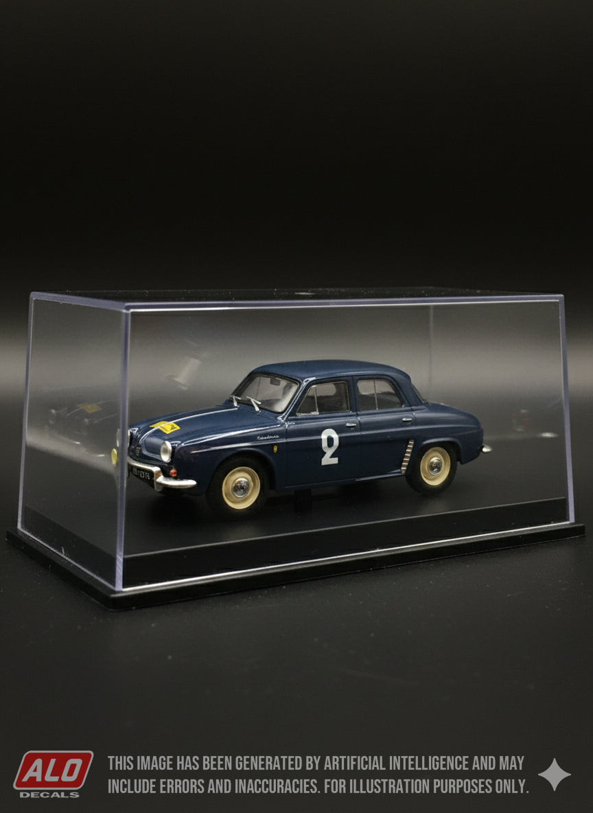 1956 TOUR DE CORSE #2 RENAULT DAUPHINE MAURICE MICHY/JACQUES RAMBAUD 1:43 DECALS