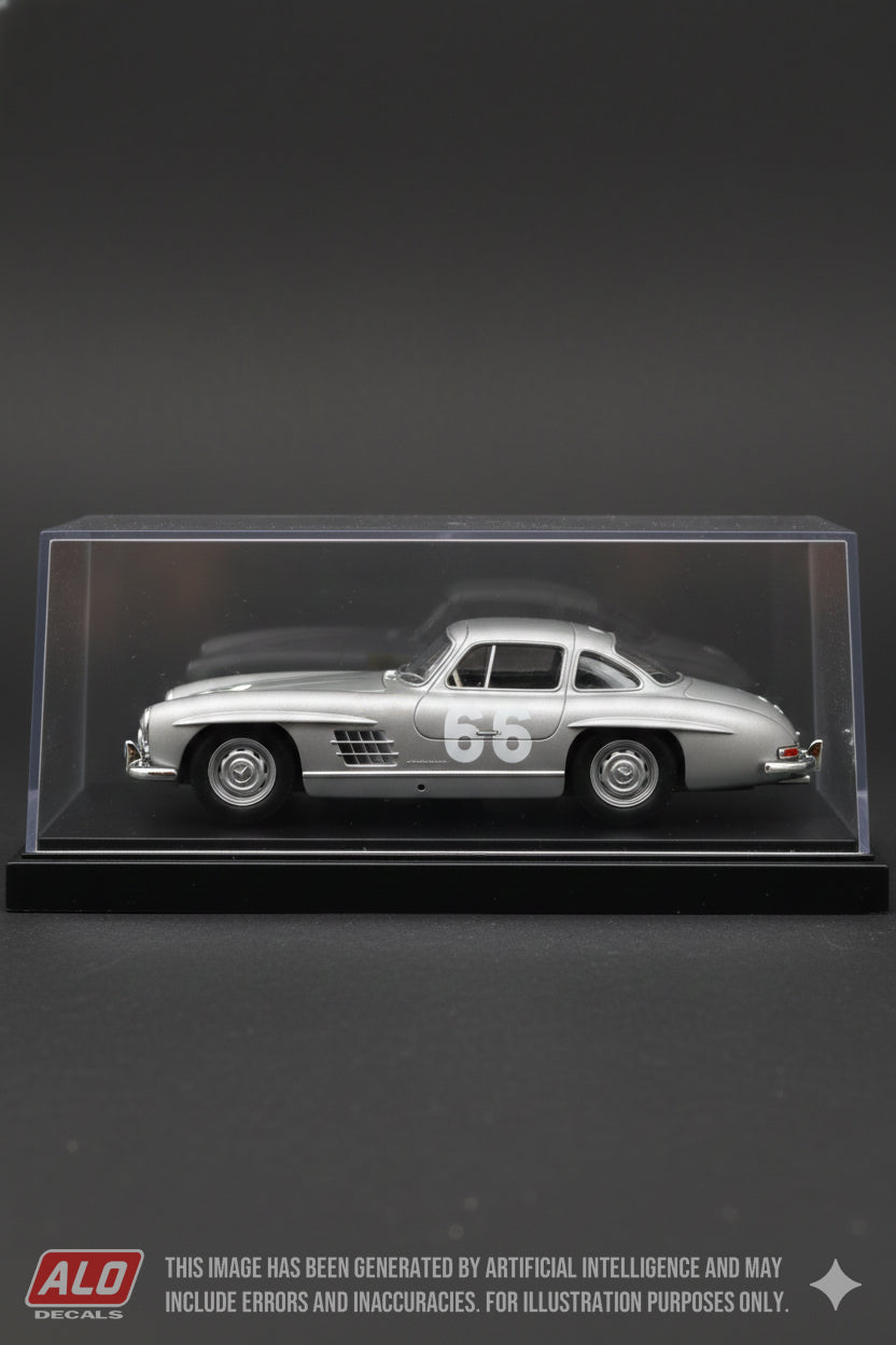 1956 TOUR DE CORSE #66 MERCEDES-BENZ 300SL GEORGES HOUEL/SAGAZAN 1:43 DECALS