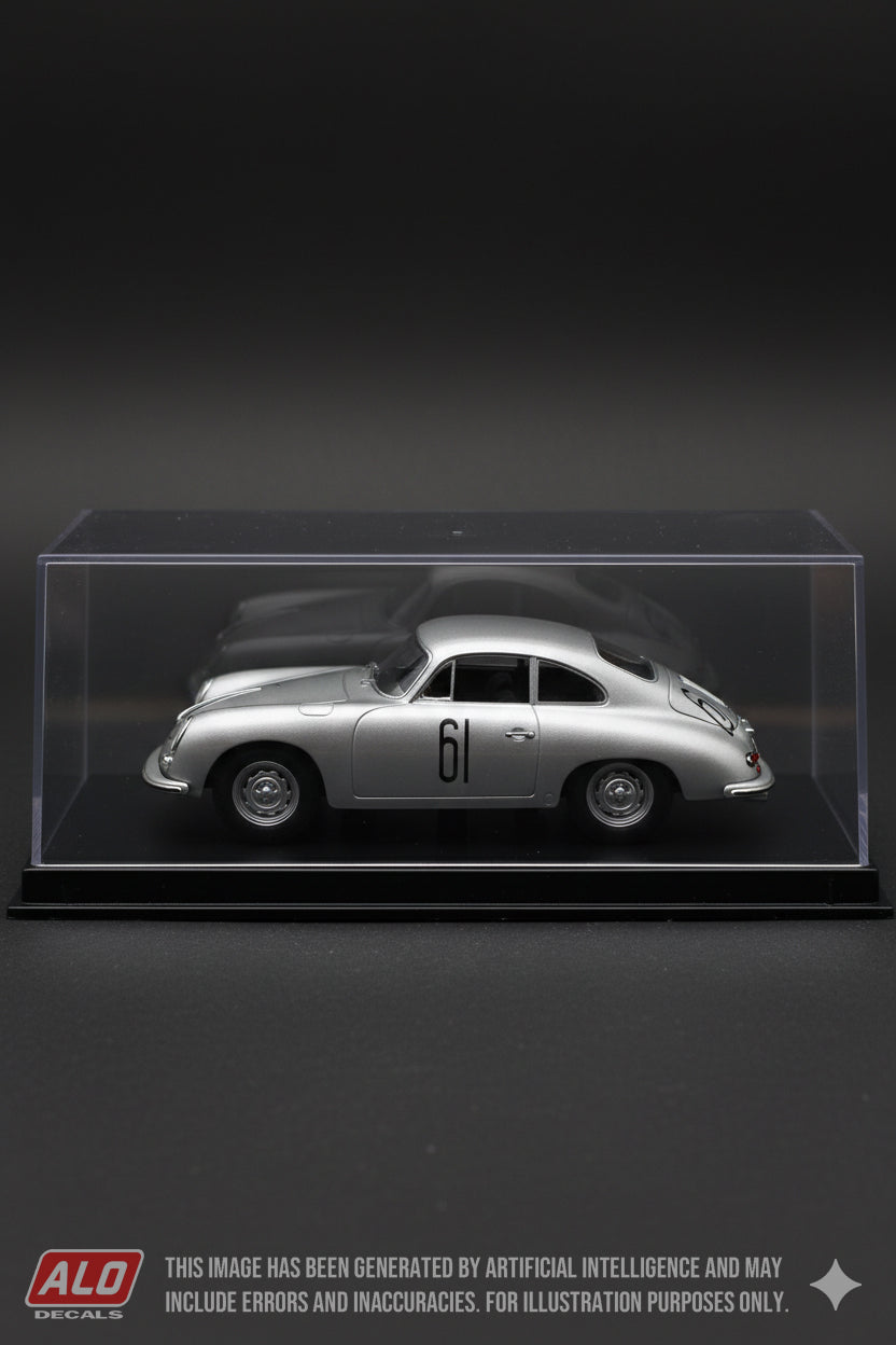 1956 NÜRBURGRING 1000 KMS #61 PORSCHE 356 MAX NATHAN/GERT KAISER 1:43 DECALS