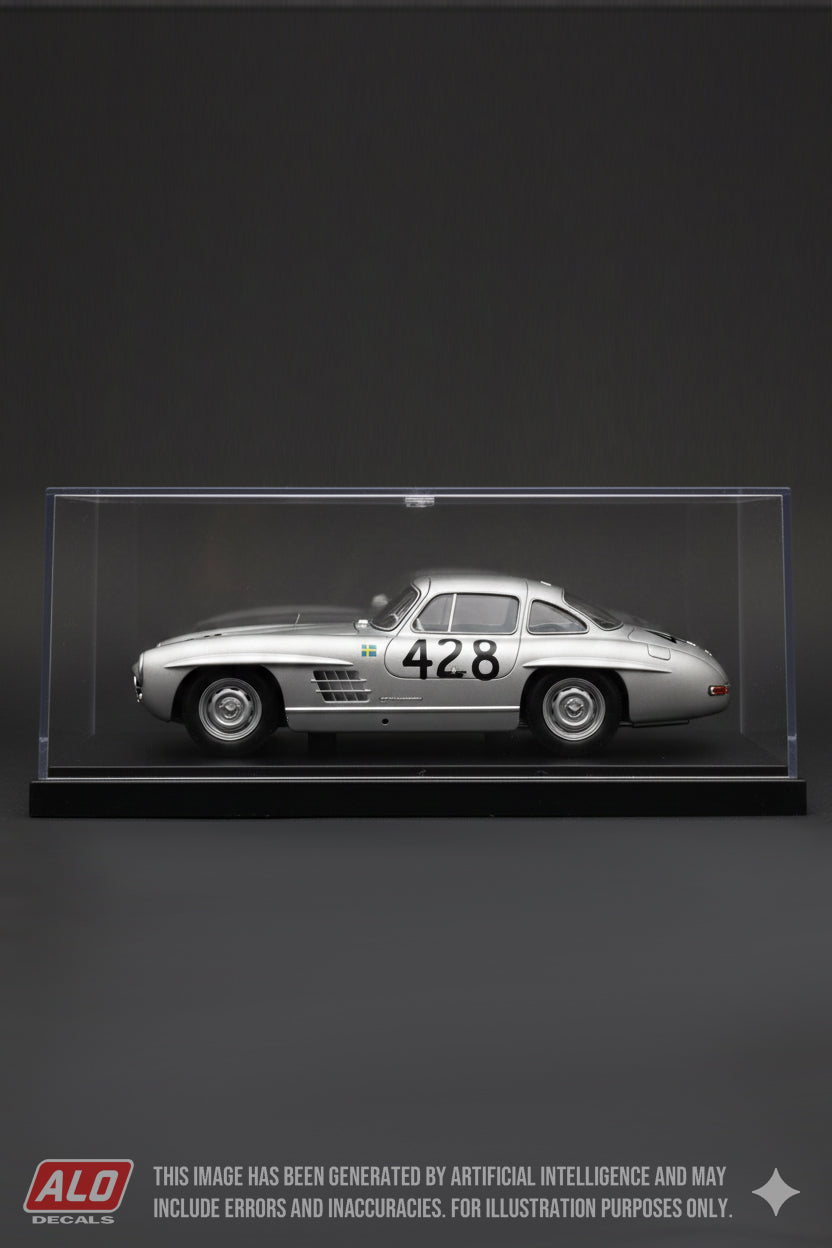 1957 MILLE MIGLIA #428 MERCEDES-BENZ 300SL BENGT MÅRTENSON/WITTIGO VON EINSIEDEL 1:43 DECALS