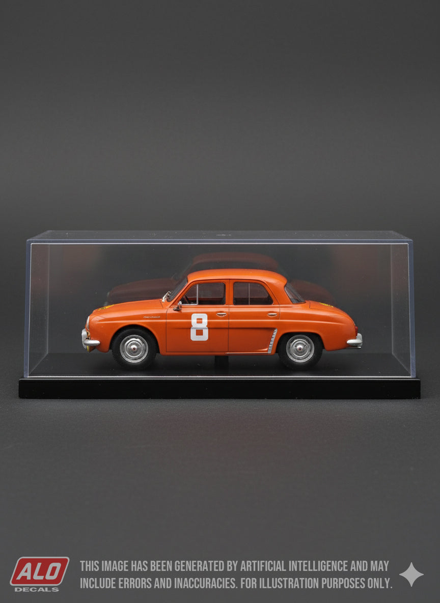 1958 TOUR DE CORSE #8 RENAULT DAUPHINE CLAUDE STOREZ/MAURICE FOULGOC 1:43 DECALS