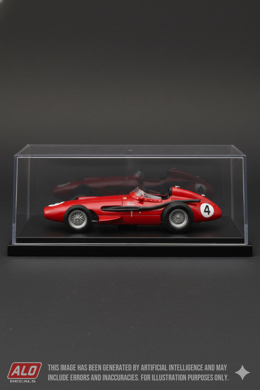 1959 BARC 200, AINTREE #4 MASERATI 250F DALE DUNCAN 1:43 DECALS