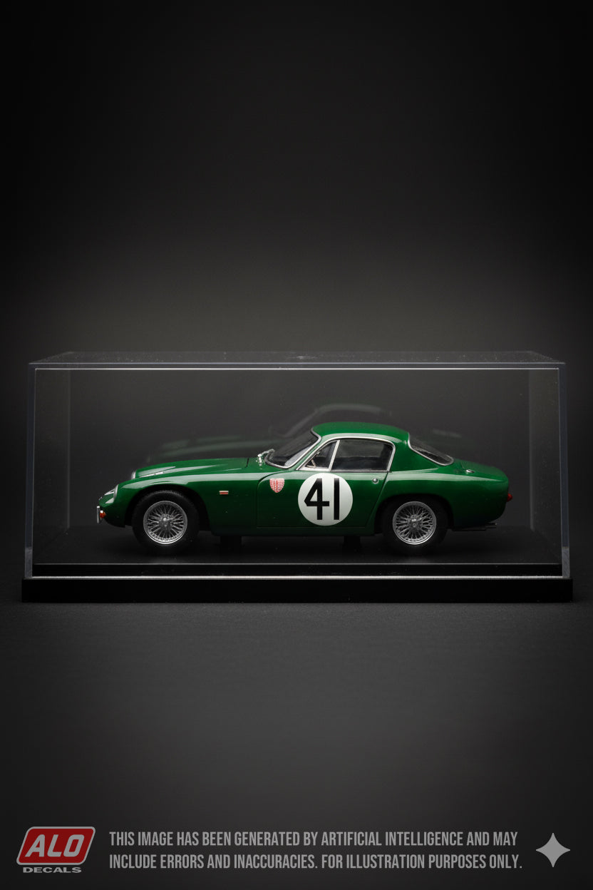 1959 LE MANS 24 HOURS #41 LOTUS ELITE PETER LUMSDEN/PETER RILEY 1:43 DECALS