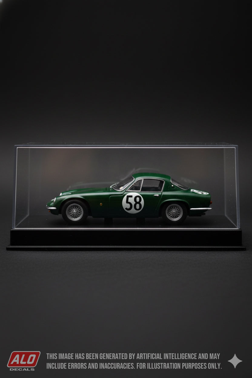 1959 LE MANS 24 HOURS #58 LOTUS ELITE DOUGLAS GRAHAM/MIKE MCKEE 1:43 DECALS