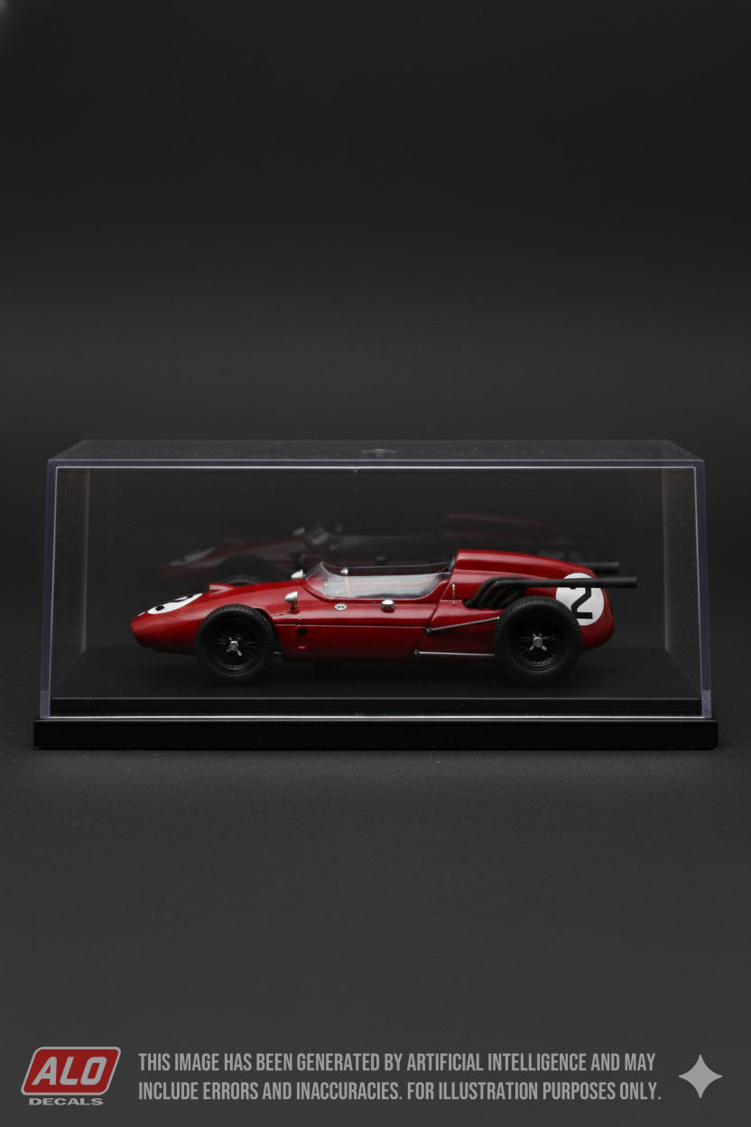 1960 ITALIAN GP #2 COOPER T51 GIULIO CABIANCA 1:43 DECALS
