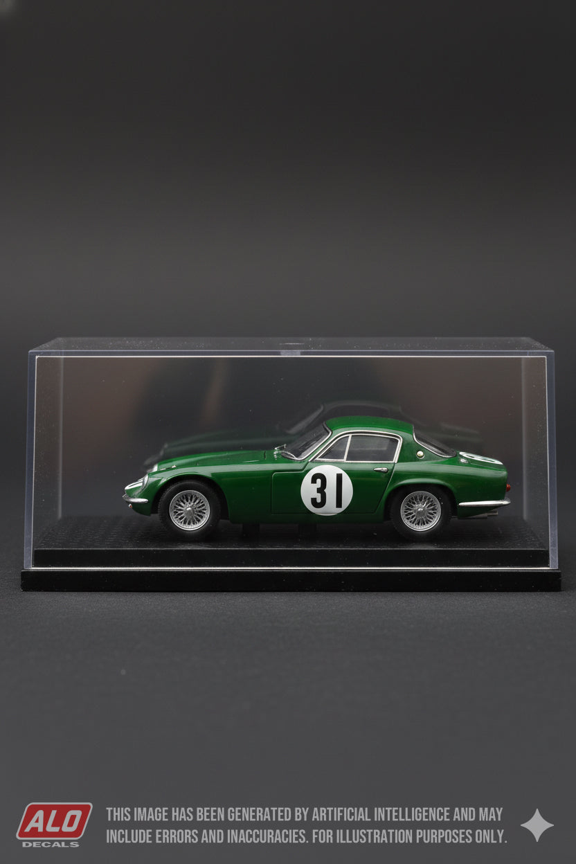 1960 LE MANS 24 HOURS #31 LOTUS ELITE INNES IRELAND/JOHN WHITMORE 1:43 DECALS